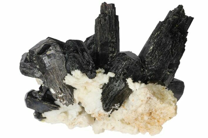 Black Tourmaline (Schorl) Crystals with Orthoclase - Namibia #132197